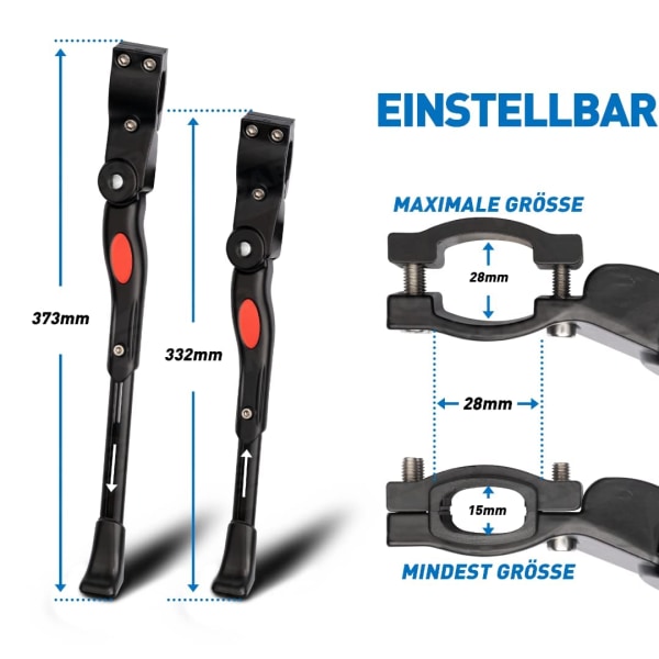 Justerbar universal cykelstativ til mountainbike landevejscykel med hjuldiameter 18 20 22 24 26 27 27,5 tommer