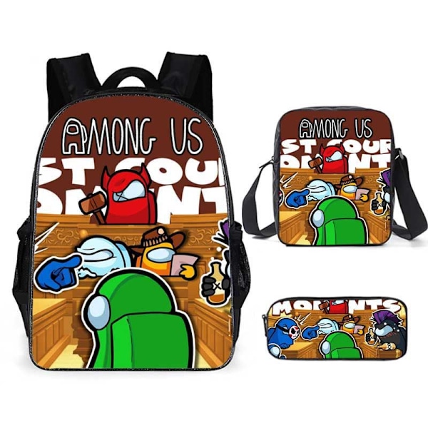 Among Us Ryggsekk+Skulderveske+Etui 2