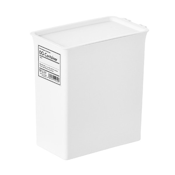 Liten plastbeholder opbevaringslåda med lås Dammtät staplingsbar hushållsföremål for hemmet smal og lång stil med lås