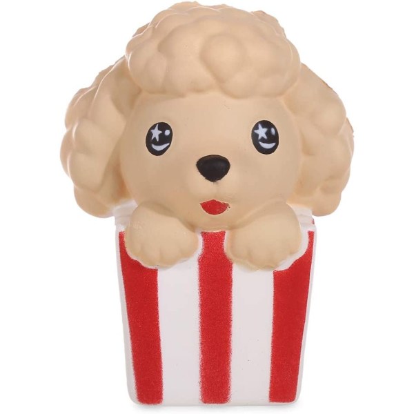 Squishies Popcorn Dog - Pehmeä ja Hidasnousuinen Leikkikalulelu Stressiä Lievittävä Eläinlelu Kawaii Tuoksullinen Pehmeä Lahja Kokoelma