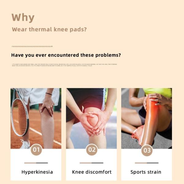 Mugwort Strap-On Basketball Knee Sleeve för män och kvinnor L