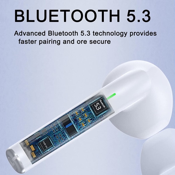 Bluetooth-hodetelefoner, trådløse in-ear-hodetelefoner, trådløs ladeboks