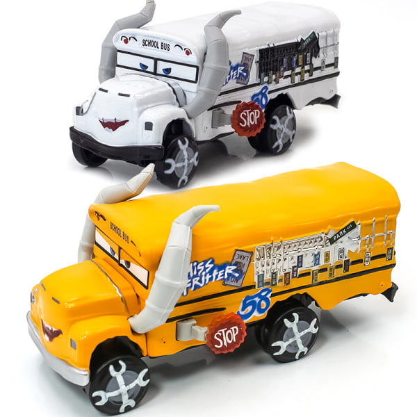 Disney Pixar Cars 3 Oversized Deluxe Diecast Collection Miss Fritter Metal Alloy Modelbil Samling Legetøjsgave til børn