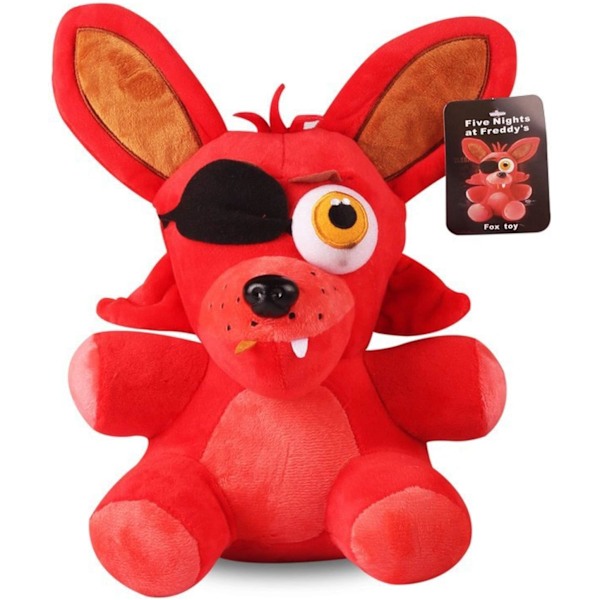 FNAF Fazbear Freddy, Pehmolelut, Five Nights at Freddy's, Golden Bear, Pyjama, Cupcake Foxy, Glown Ball Pehmopallo, 25cm Red Fox