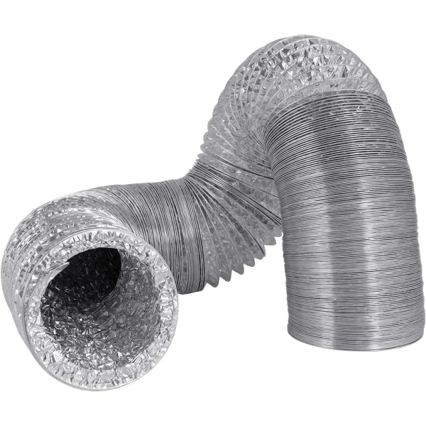 100 mm dobbelt aluminium fleksibel afløbsslange til badeværelse,