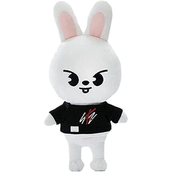 20cm Kpop Stray Kids Skzoo Tegneserieplysjdukke Ny Stil SKZ Design for Fans (Leebit) White Rabbit