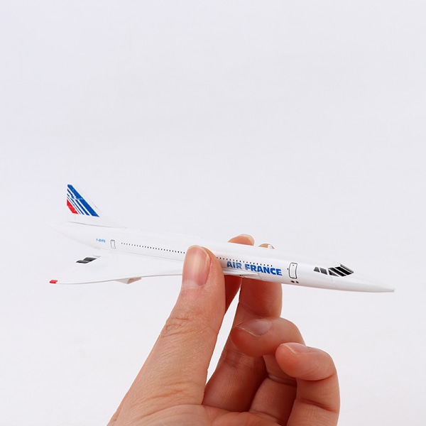 16 cm Air France Concorde Supersonic Jet Airplane Airplan Airp Whit White one size