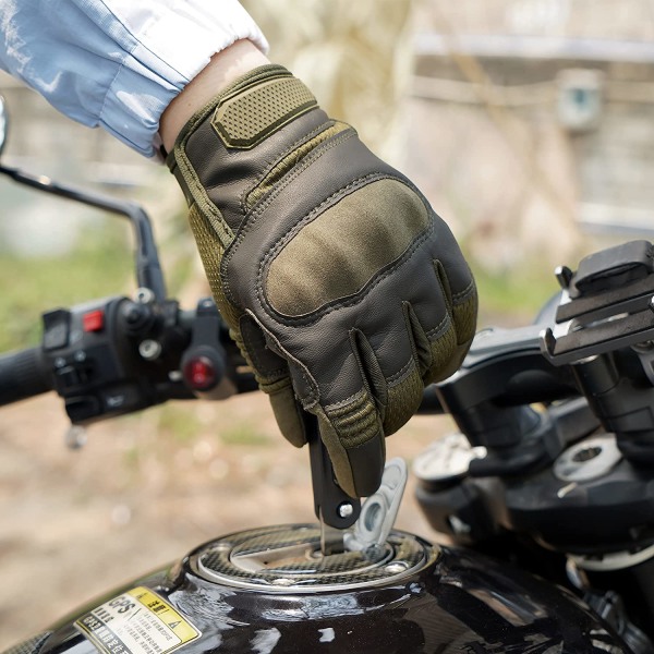 Pekskärm flexibla helfingerhandskar för motorcykelcykling Motorcykeljaktarbete utomhusutrustning
