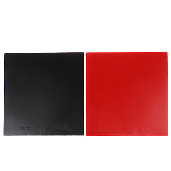 1. Butterfly T64 Bordtennisgummi 2,1 mm Omvendt Lim Svart