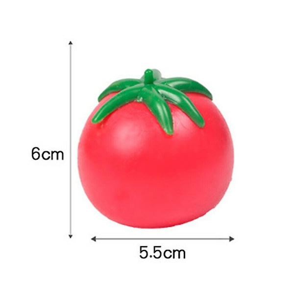 Sticky Tomato Ball Leksaker Present Stress Reliever for barn Festtilbehör for voksne (9 st)