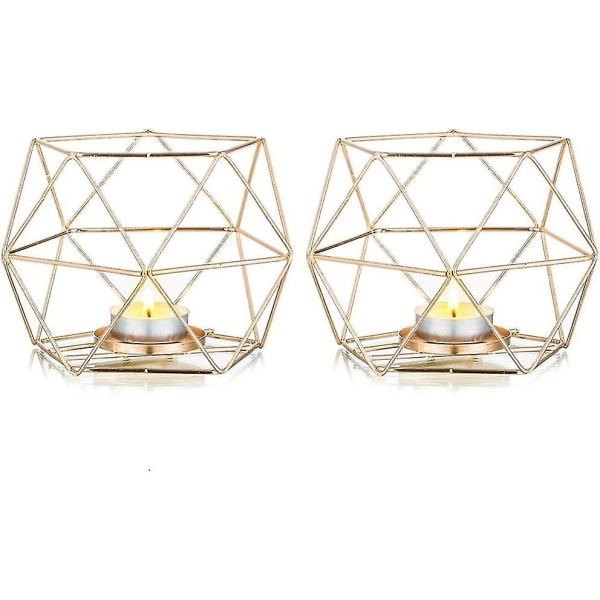 Metal Geometric Tea Light Candle Holder