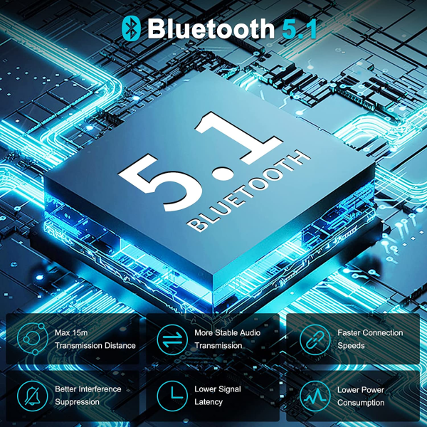 Bluetooth-adapter 5.1 Bluetooth-lydadapter 2-i-1 Bluetooth-sender