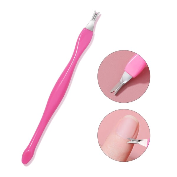 Dead Skin Remover Nail Art Fork Cuticle Remover Nipper Pusher
