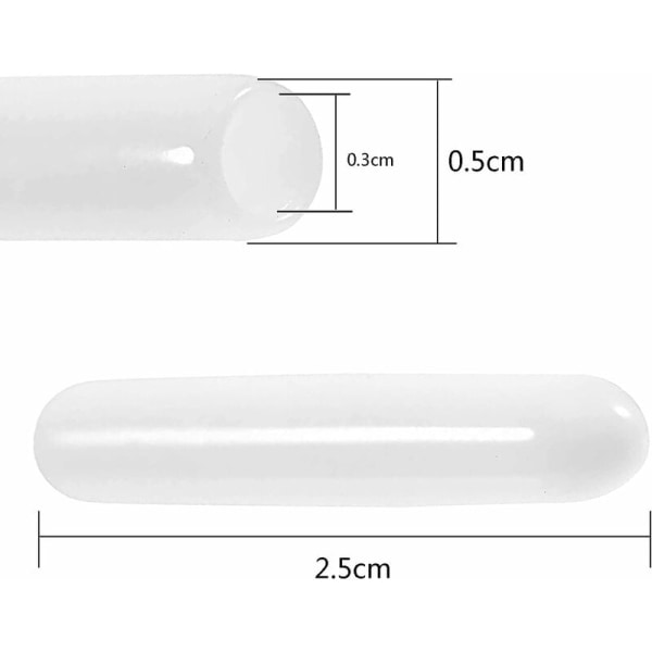 [100st] Lås, Cover, Cover for at beskytte diskmaskinens korgstift fra rost (Vit)