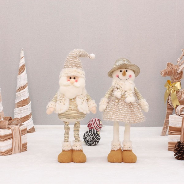Jul Söt kjol Plysch Tjej Jultomte Ängeldockor Navidad Element: Snowman Party Ornament 2022 Nyårspresenter ToySnowman