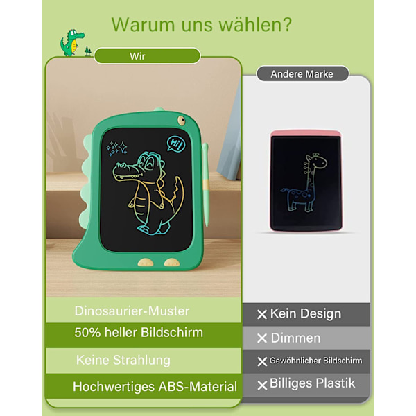 Lelut 2-3-vuotiaille, lasten lelut LCD-kirjoitustaulu, dinosaurukset