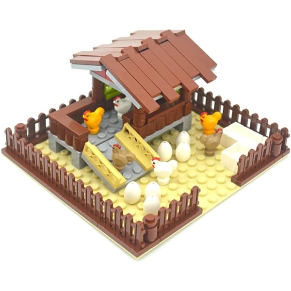 Chicken Coop Set Building Block Set 118 Pieces Toy Play Set,