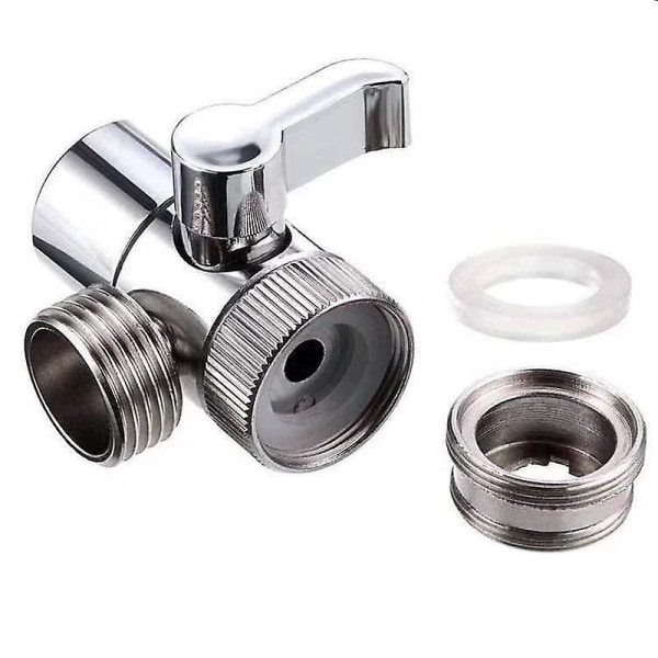 Kranadapter för kök, diskbänk, splitter, avledare, ventil, vattenkran, koppling för toalett, bidé, dusch, kök, 1 st