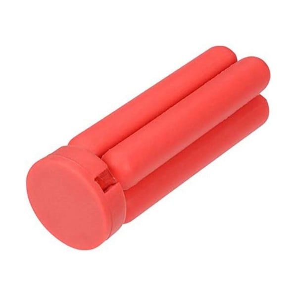 Sammenfoldelig silikonestander, ikke-foldelig design Udvidelig grydeskive i silikone, rød