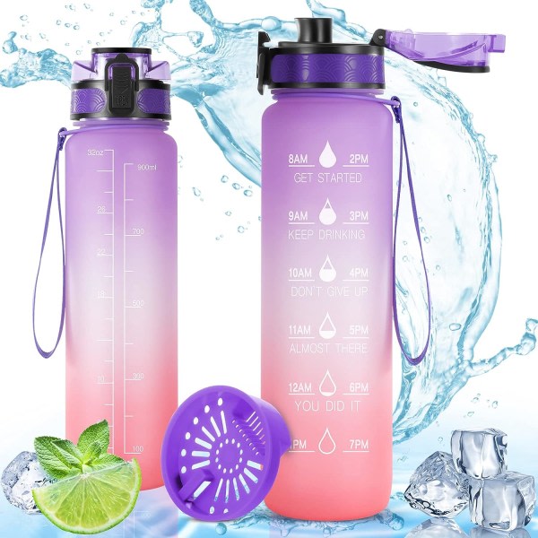 Sportsvandflaske, 1 liter BPA-fri vandflaske, Sport, Motiva