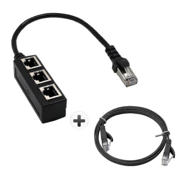 RJ45 Ethernet-kaapelin jakaja Verkkosovitin Ethernet-jako
