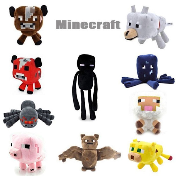 Minecraft plyschleksaker mjuka plysch stoppade dockor Sheep-16cm