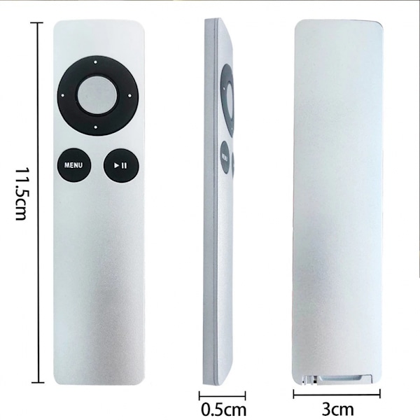 Uusi korvaava kaukosäädin sopii Apple TV 1 2 3 A1427 A1469 A1378 A1294 MD199LL/A MC572LL/A MC377LL/A MM4T2AM/A MM4T2ZM/A Mac-musiikkisysteemiin