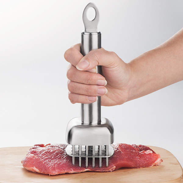Rostfri nål för löst kött, nål för biffstek, nål för mört kött, hammare, köttartefakt, senbrytare