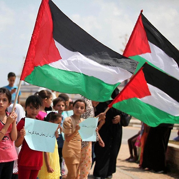 Stort Palæstina-flag 5 fod Palæstina-flag-emblem Støtte Palæstina-fredsflag Letvægts Holdbar