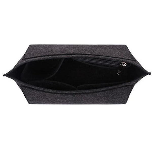 Filtinsatsväska Passar för Longchamp Handväska Foderpåse Filttyg Sminkväska Support Resor Bärbar Insats Handväska Organizer Tw L