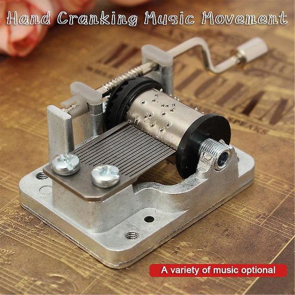 Mini Hand Music Box Music Movement, en mängd olika musikalternativ
