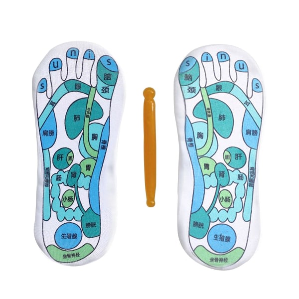 Elektrisk EMS Fotmassage Pad Fötter Akupunktur Stimulator Massage&hälsa och skönhet white One-size