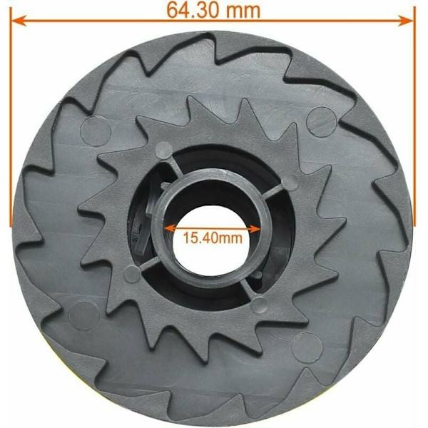 6 Vaihtokelan rullaa LIDL Parkside PRTA 20-Li A1 B2 C3 PRT 550 A1 A3 PRT 300 A1-2 4m 1.6mm johdottomaan ruohotrimmeriin [YDE]