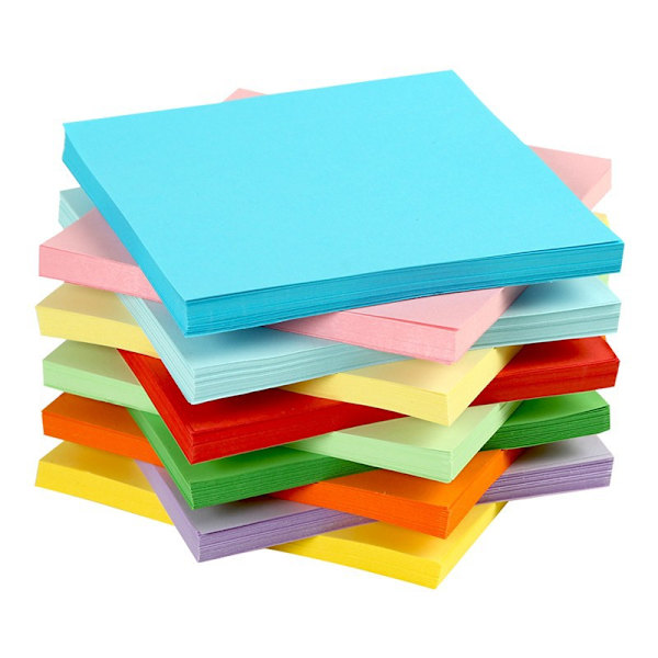 Värikäs neliö origami lapset käsintehty värillinen paperi tuhat nosturia käsintehty värillinen paperi päiväkoti A4 origami