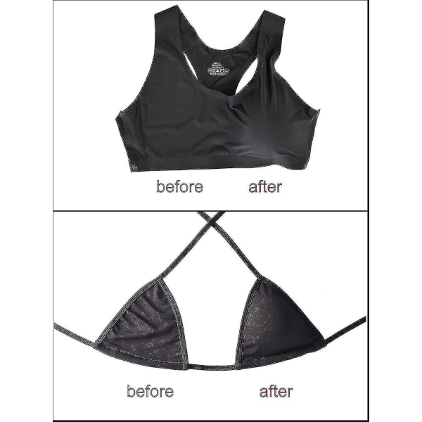 3 par BH-kuddar Bikini-kudde BH-inlägg Push-up-kudde, Triangelform