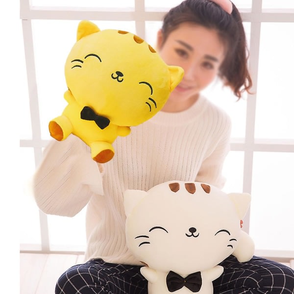 Supermjuk Kawaii Kitten Plysch för barn gul