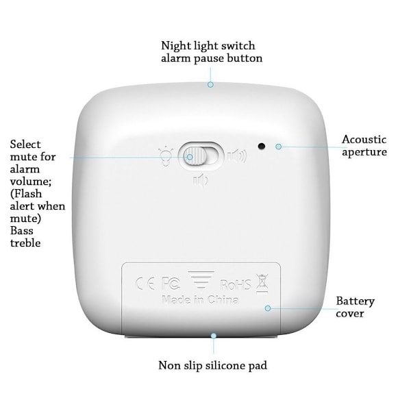 Visuell Timer Klassrumstimer Grå Grey