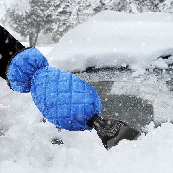 Bil snöskyffel Plus sammetshandskar för att hålla värmen Snöröjningsskyffel