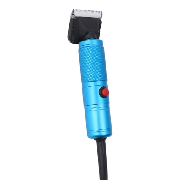 Elektrisk saueklipper Oppladbar dyrepleieklipper for sauer, geiter, hunder, blå EU-plugg 100-240V 0.8