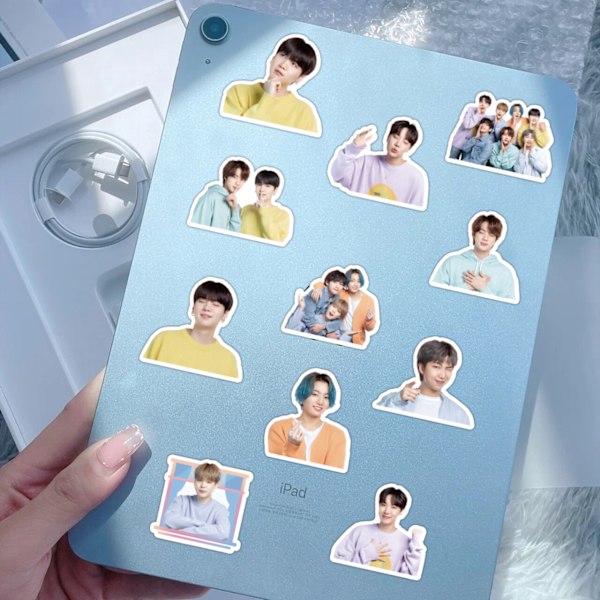 40 kpl BTS-tarrat paket Matkatavaroiden, Rullalaudan, Puhelimen, Kannettavan Tietokoneen, Pyörän, Seinän, Kitaran, DIY-Scrapbookingin Jne. Varten