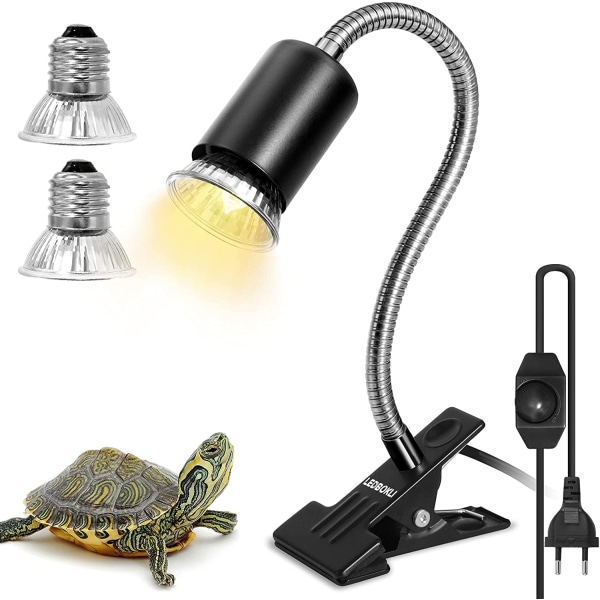 UVA UVB-lampor 25W och 50W, reptillampa Uppvärmd sköldpadda la