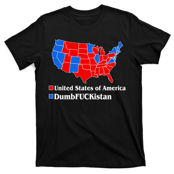 DumbFUCKistan vs. USA Election Map Republicans T-shirt ESTONE S