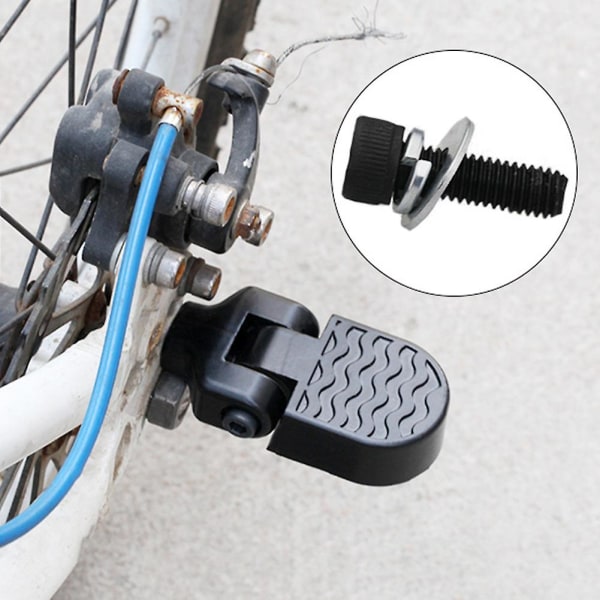 1 Pair Bicycle Rear Pedals Foldable Non-slip Rear Se