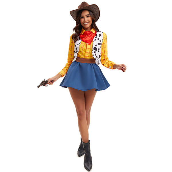 Western Cowboy Party Scene Kostyme, Halloween Cosplay Kostyme M m