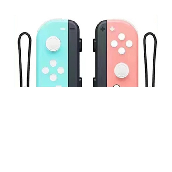 Nintendo Switch-kontroller Joycon trådlös Bluetooth-spelkontroll fjärrväckning med snöre, stöd för fitnessring Macarone