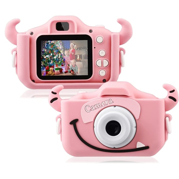 Lekekamera for barn, 2,0 tommers skjerm digitalt kamera for barn, 1080P HD-kamera med anti-fall