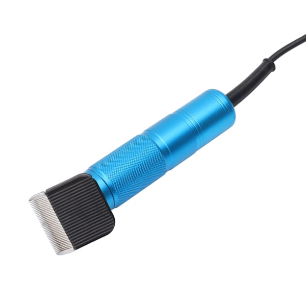 Elektrisk saueklipper Oppladbar dyrepleieklipper for sauer, geiter, hunder, blå EU-plugg 100-240V 0.8