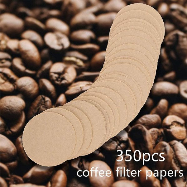 350 ersättningspapper rund kaffebryggare engangs for kaffe- og espressobryggare brun