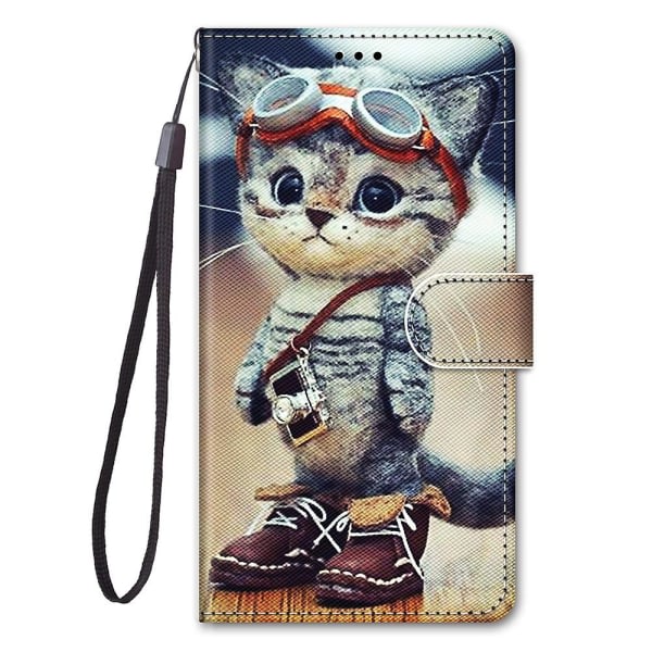 Case Samsung Galaxy S20 Fe 4g/5g Creative Pattern Tui Magneettikorttikotelo Pl?nbok - Kattunge