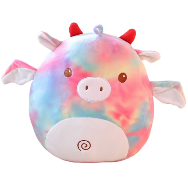 35 cm Squishmallows Plyschdocka Överraskningsdocka Husdjur Mjuk Sängkudde för Barn Unicorn Rainbow Pig